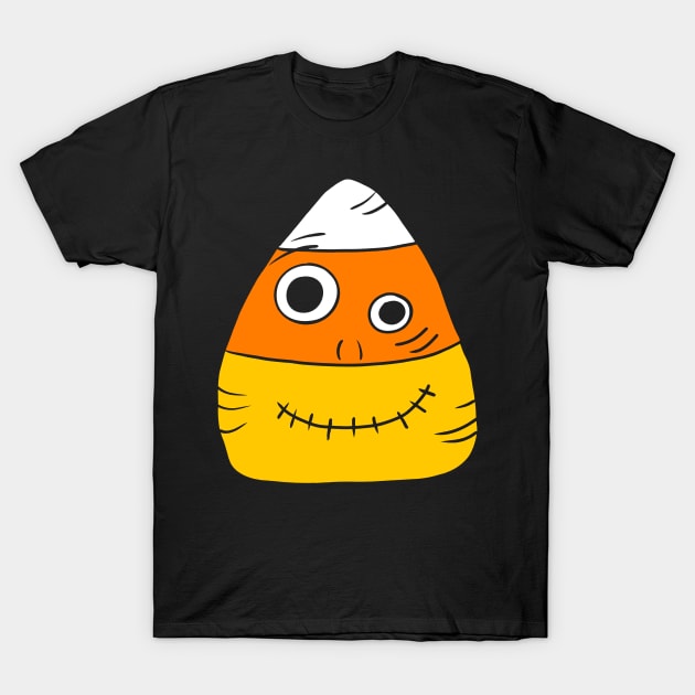 Zombie Candy Corn Halloween Graphic T-Shirt by Alissa Carin